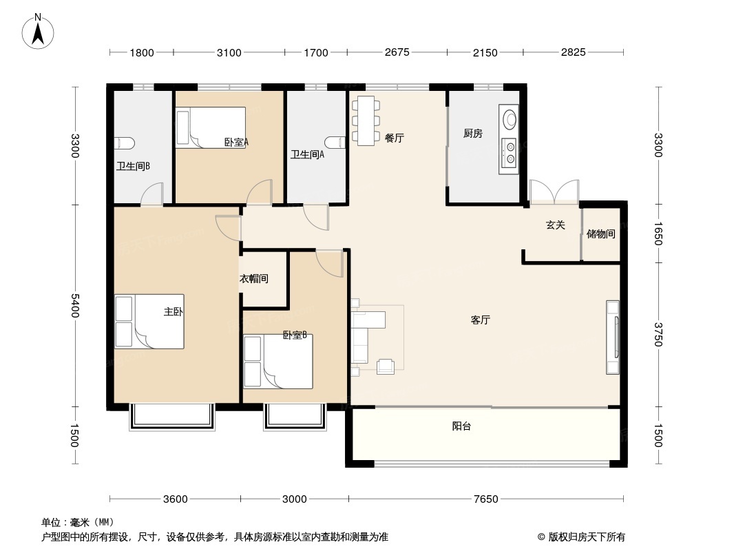 太原保利悦公馆户型图片