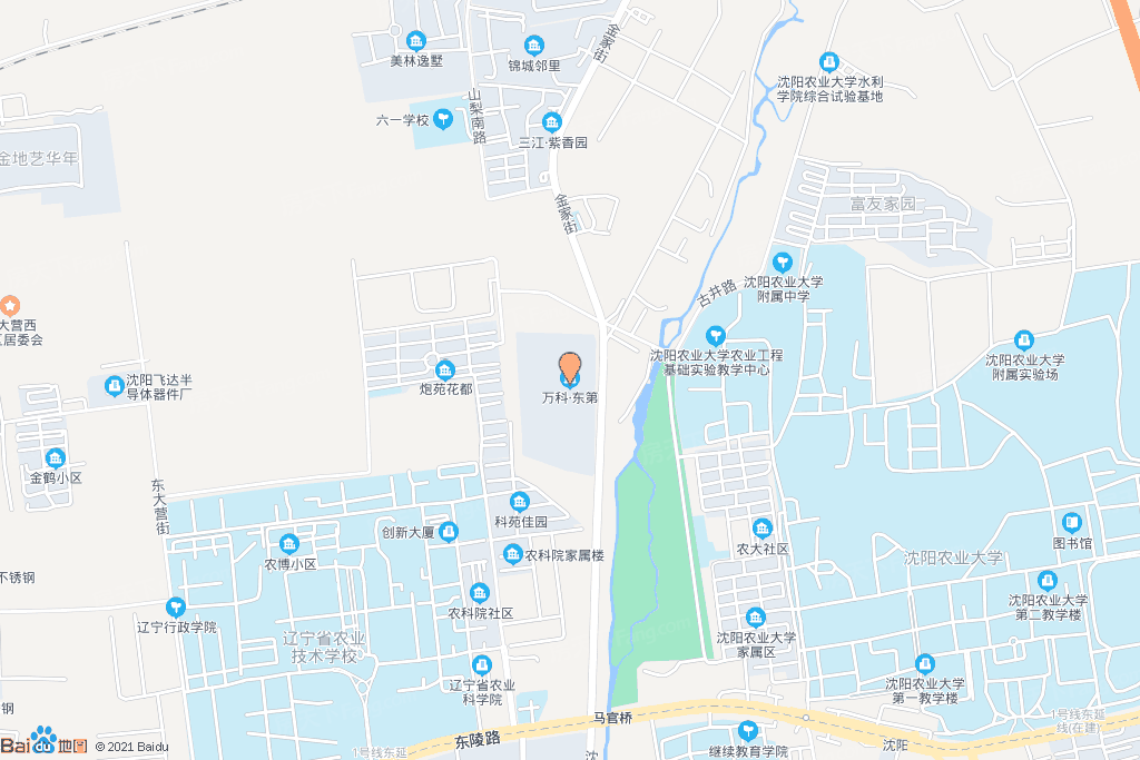 沈阳农业大学位置地图图片