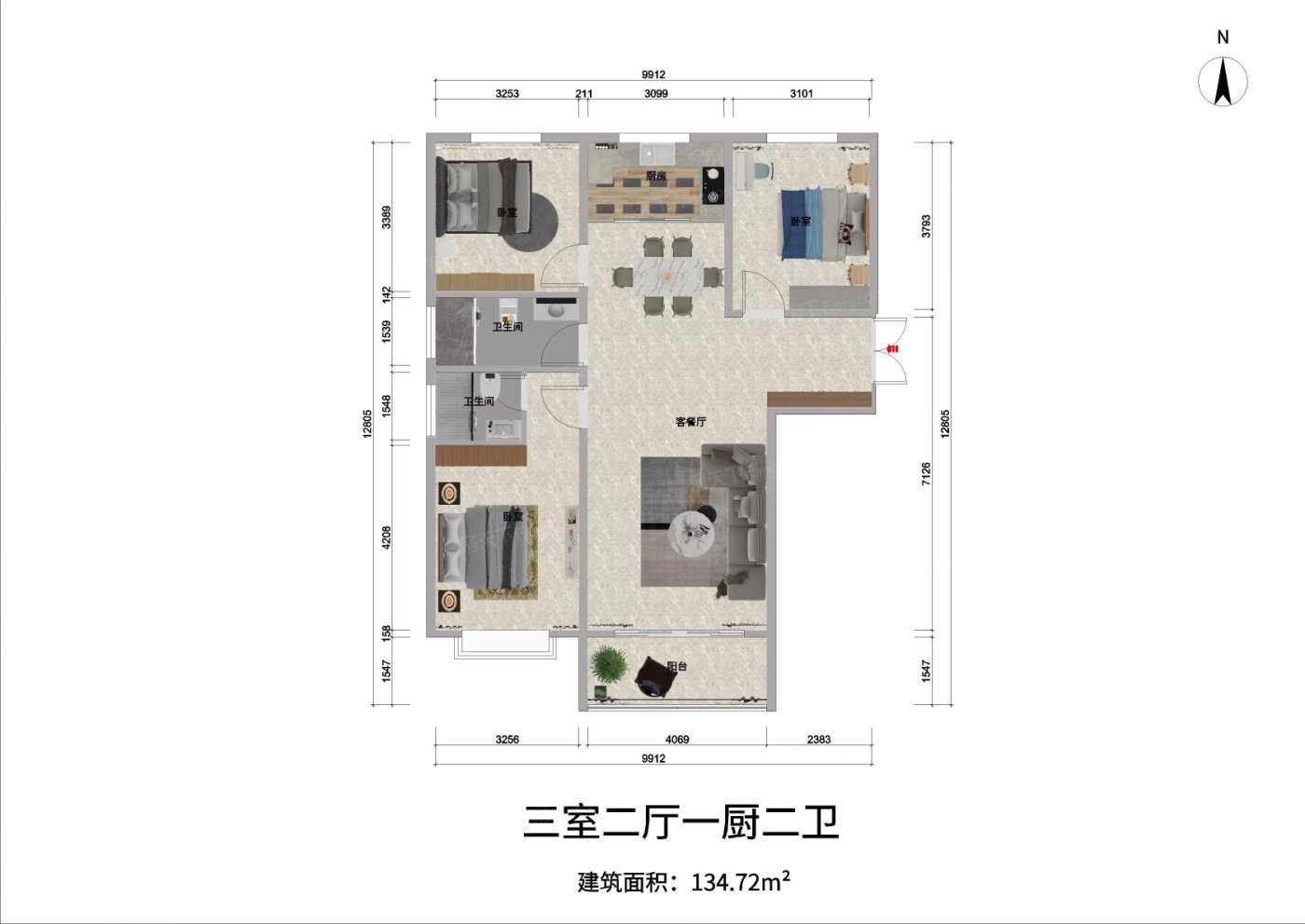 盛世·雲隱瀾庭戶型解析