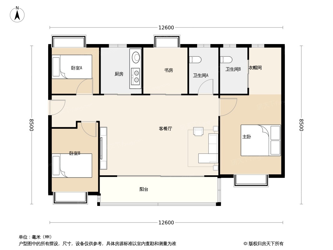 卓越滇池晴翠户型图图片