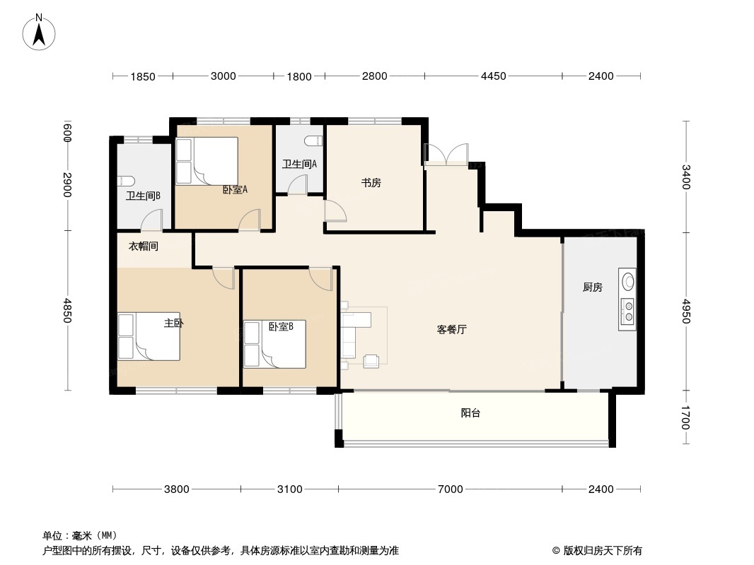 户型图:143㎡