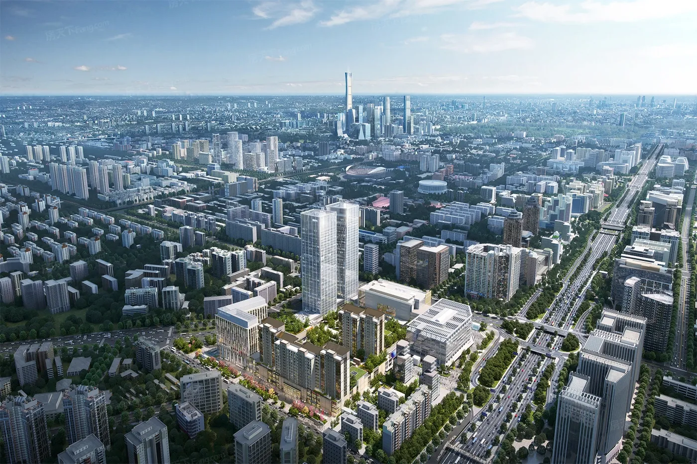 效果图:项目鸟瞰图