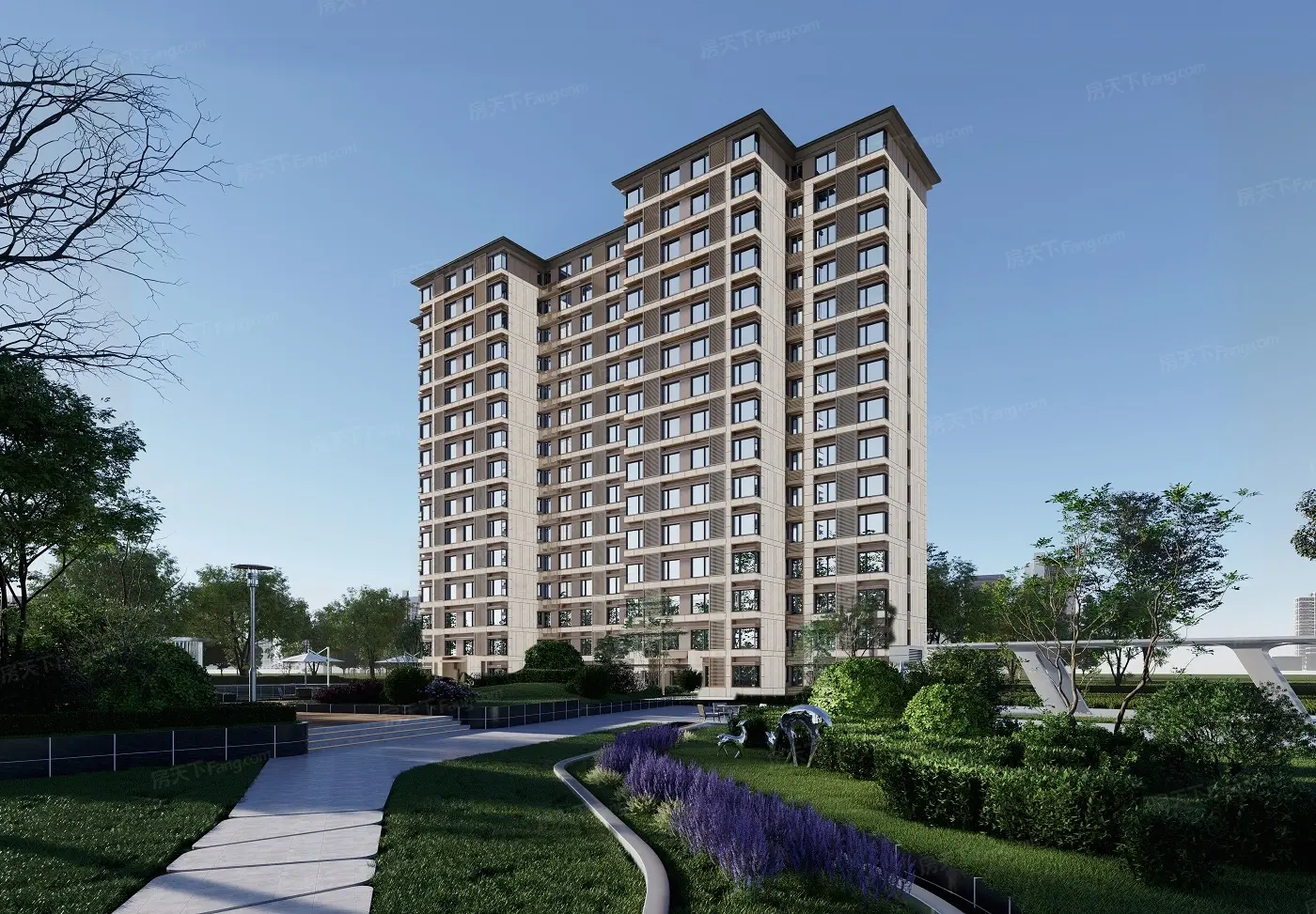 效果图:高层单体效果图