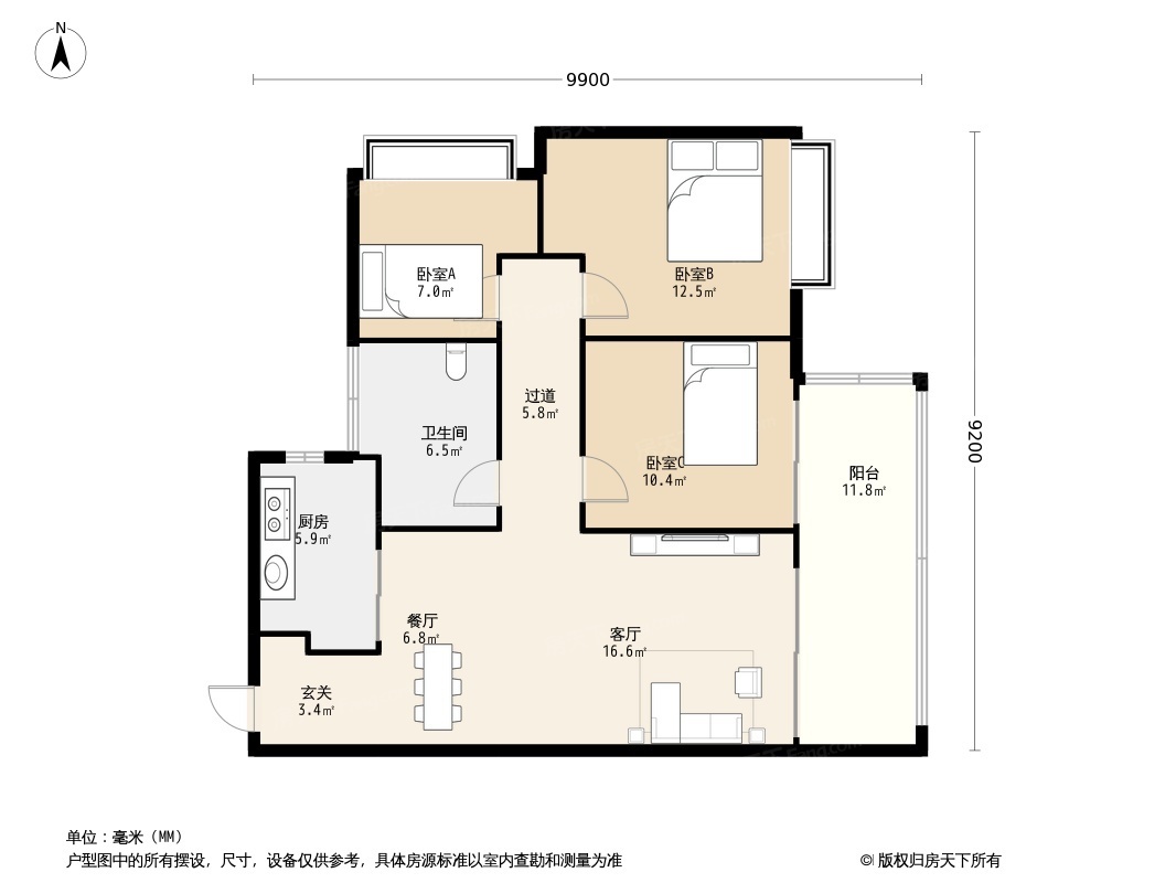 广安未来城二期户型图图片