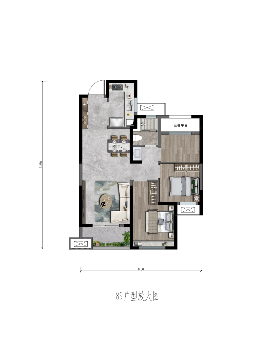 大华城市公园房型图图片