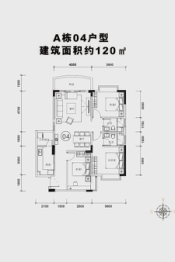 流溪半岛3室2厅1厨2卫建面120.00㎡