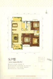 万宝首府3室2厅1厨2卫建面126.07㎡