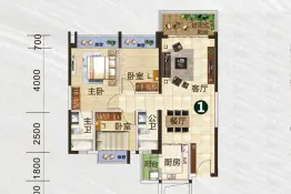 鼎湖山水名城3室2厅1厨2卫建面102.0㎡