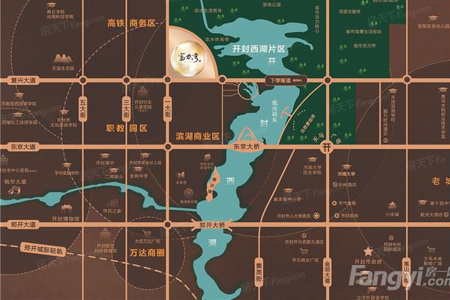 富力湾交通图