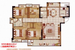 德兴印象天悦4室2厅1厨2卫建面120.0㎡