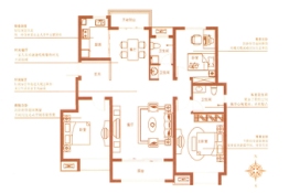 英伦名邸3室2厅1厨2卫建面129.66㎡