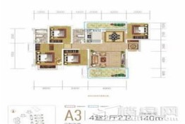 北宸雅郡4室2厅1厨2卫建面140.0㎡