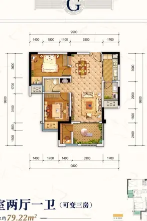 北新御龙湾户型图