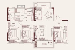 碧桂园·木兰郡4室2厅1厨2卫建面138.00㎡