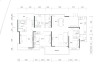 五六期P5建面218㎡户型