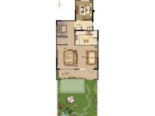 297平295万,湖九里晴川上叠,地下两层+北院+阁楼、露台