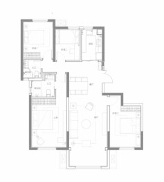 卓越江岸4室2厅1厨2卫建面148.00㎡