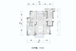 瘦西湖花园3室2厅1厨2卫建面111.00㎡