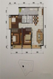 蔚蓝学府3室2厅1厨2卫建面105.50㎡