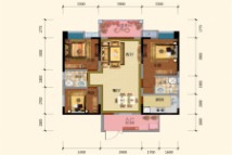 金雁·欧城联邦金雁·欧城联邦 C3户型，3室2厅2卫，113平米