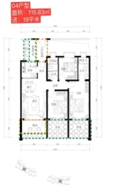 Aloha阿罗哈3室2厅1厨2卫建面115.83㎡