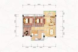 英伦世家3室2厅1厨2卫建面95.44㎡