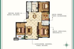 中阳东明学府4室2厅1厨2卫建面164.02㎡