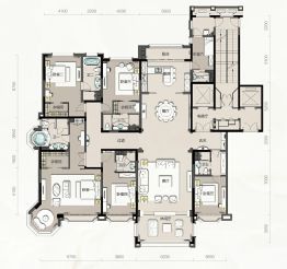 沈阳星河湾6室3厅1厨6卫建面418.0㎡