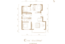 葛洲坝北京紫郡兰园3室2厅1厨2卫建面130.00㎡