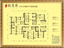 碧水云天新尊府23F F1户型（11号楼 12号楼）