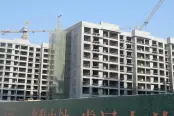 在建楼座施工进度实景图