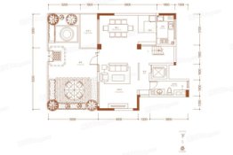 蓝光雍锦世家3室2厅1厨2卫建面135.00㎡