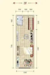 中国锦园2室4厅2厨2卫建面38.0㎡