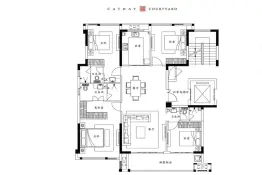 泰禾鼓山院子5室2厅1厨3卫建面151.00㎡