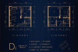 赣州中心|天枢3室2厅1厨2卫建面57.00㎡