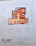 C-5、6型 三室两厅两卫 建面：101.17