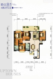 滨海·江语湖4室2厅1厨2卫建面150.84㎡