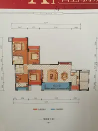 剑桥城4室2厅1厨2卫建面118.18㎡