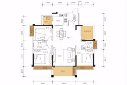 御豪庭3室2厅1厨2卫建面131.0㎡