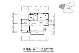 保利玥府3室2厅1厨2卫建面95.00㎡