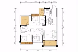 御豪庭3室2厅1厨2卫建面115.0㎡