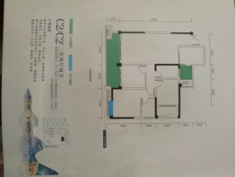 蓝花屿3室2厅1厨2卫建面121.72㎡