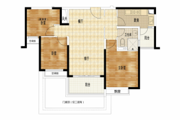 奥园公馆3室2厅1厨1卫建面106.00㎡