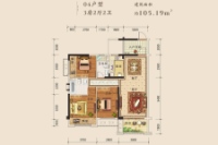 04户型3房2厅2卫