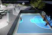 篮球广场效果图