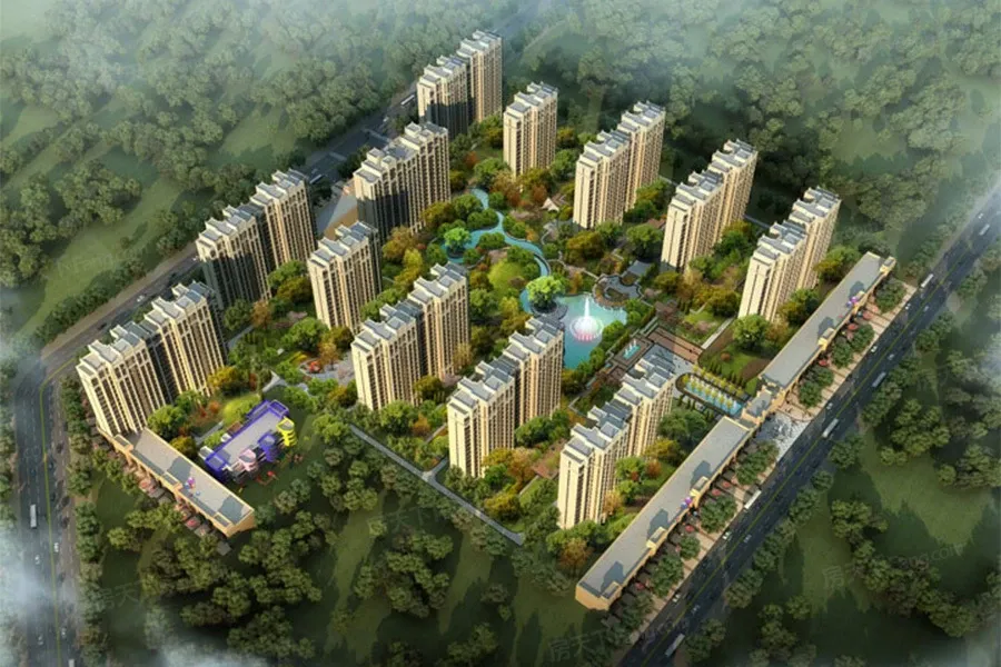 鸟瞰图拖动图片可以查看其它楼栋信息