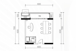 鲁能·海蓝公馆建面58.00㎡