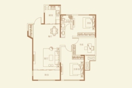 千业新城3室2厅1厨1卫建面103.00㎡