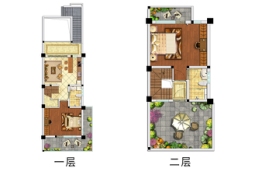 云境（大理苍海高尔夫国际社区）2室1厅1厨2卫建面99.00㎡