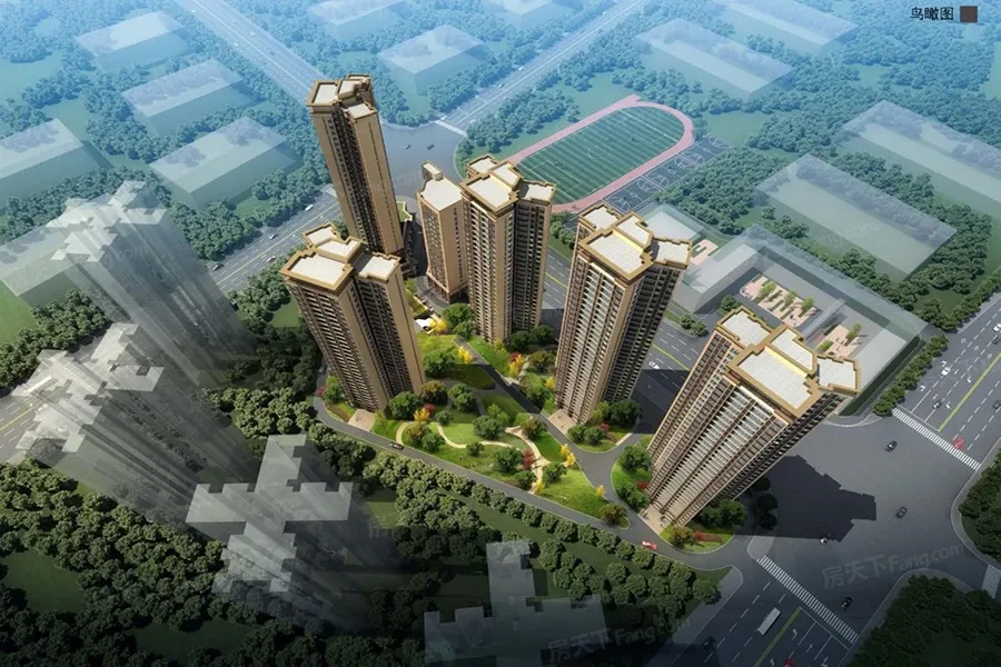 鸟瞰图拖动图片可以查看其它楼栋信息